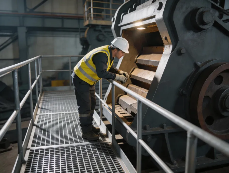 Crusher maintenance access platform