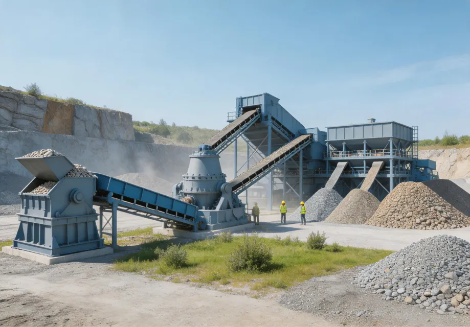 Efficient quarry crushing circuit